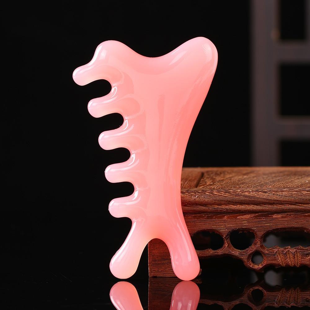 New 4-in-1 Massage Comb Multifunctional Scraping Head Head Meridian Combs Facial Muscle Pulling Facial Massager Tool