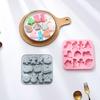 Рождественская силиконовая форма для выпечки торта, форма для DIY-творчества, формы для конфет, мастики, топперы и украшения для кексов, шоколада