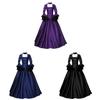 Fashionable 2020wish Medieval Inspired Lace Patch Bell Sleeve Long Dress Collection