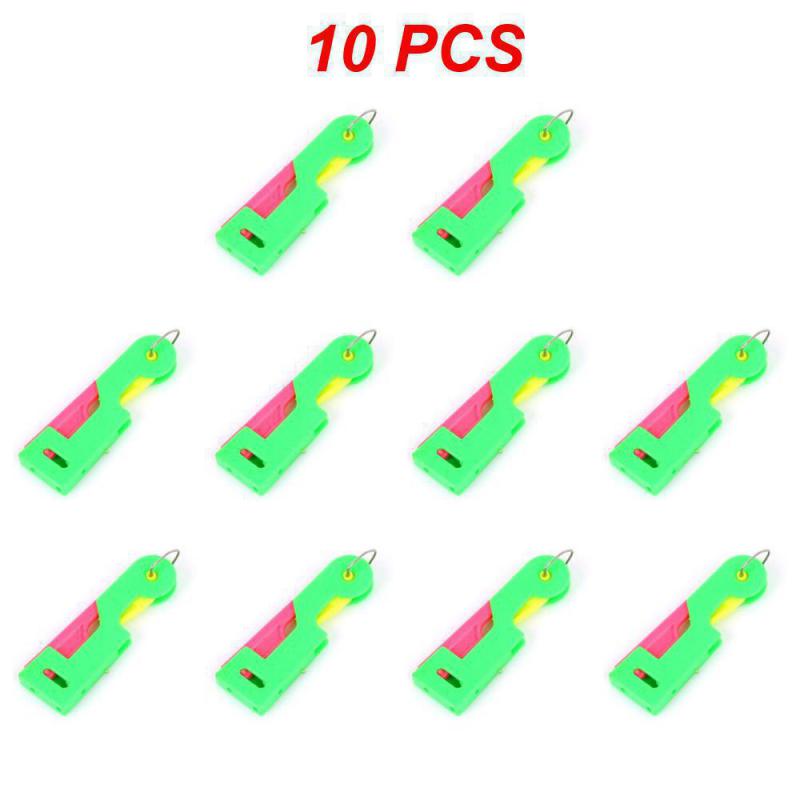 1~10PCS Elderly Guide Needle Threader Automatic Easy Device Hand Machine Sewing Thread Punch Stitch Accessory ToolRandom Color