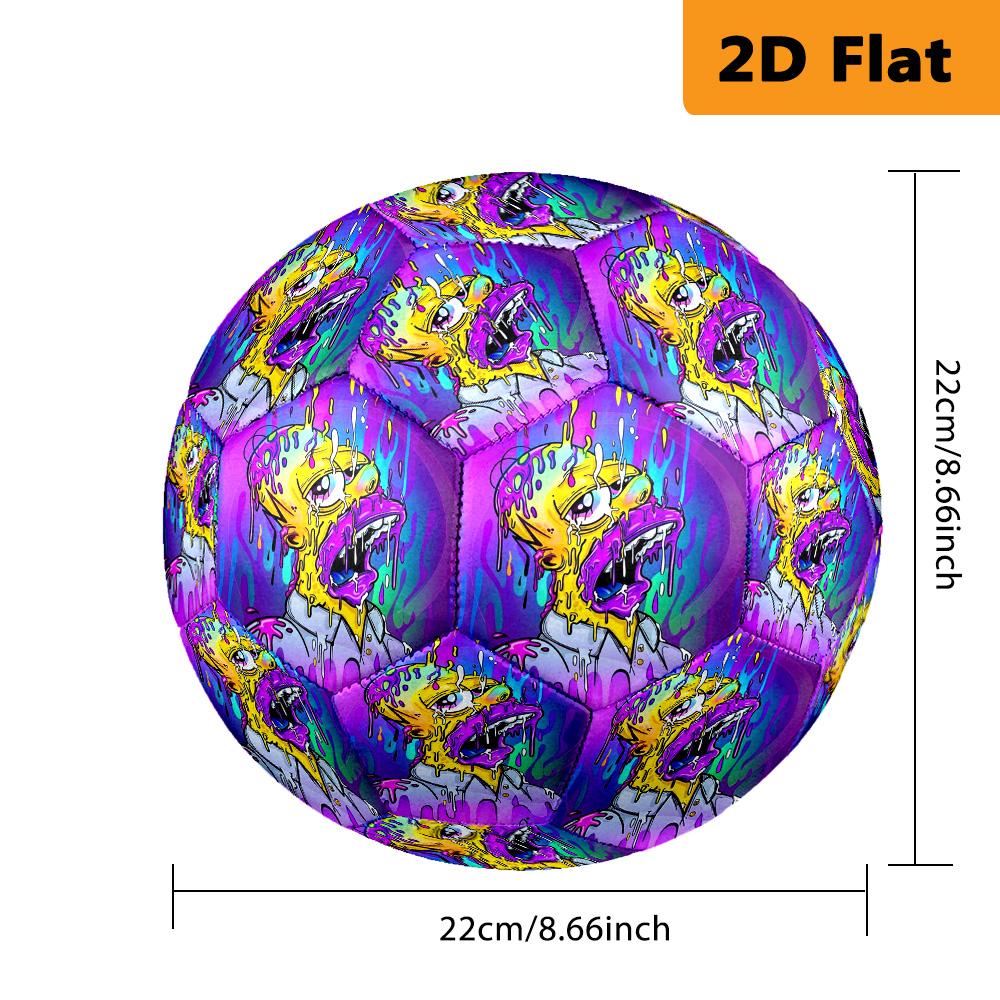 Vibrant Surreal Meltdown football Suitable for both training and competition Very elastic Wear-resistant and slip-resistant High elasticity