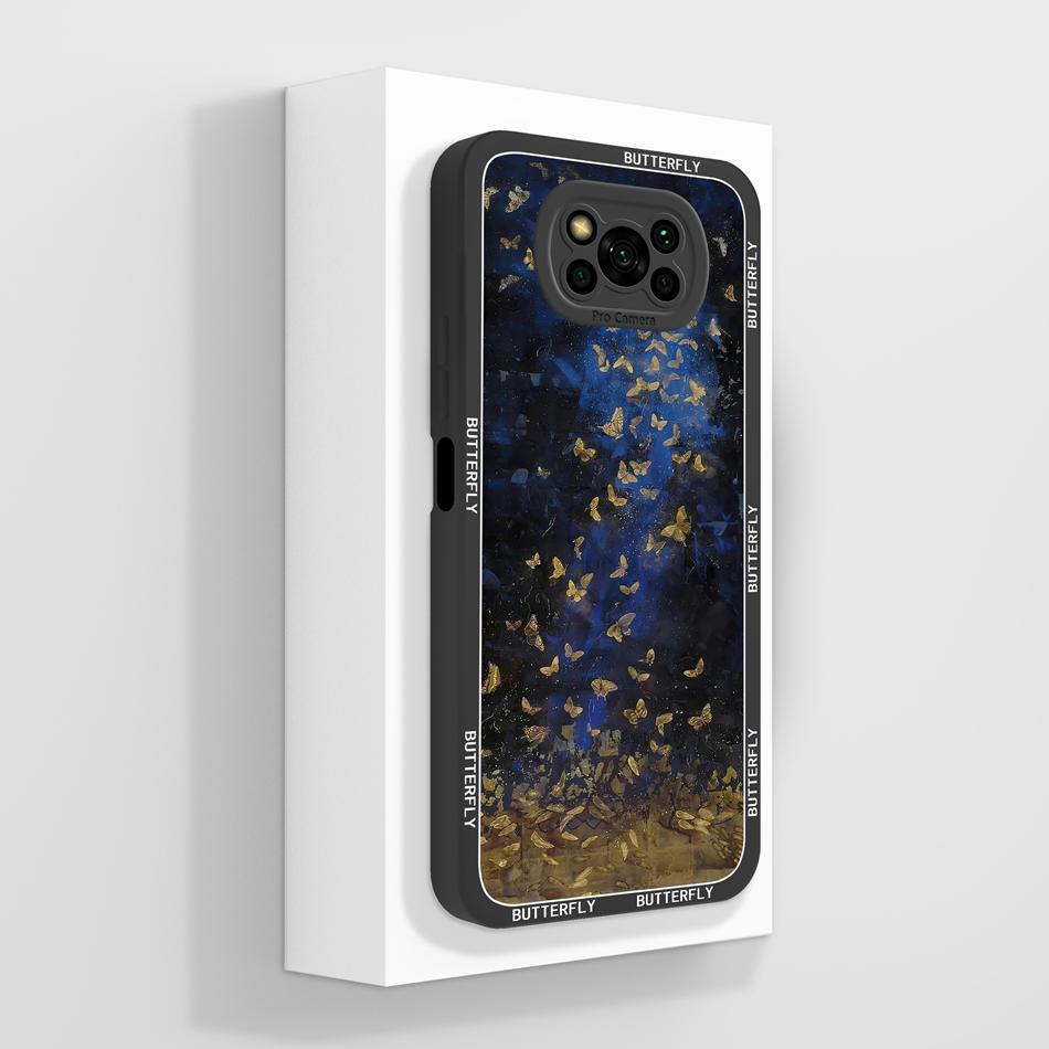 Чехол для Poco X3 Pro/X3 GT/X3 NFC Конфетный окрашенный чехол для Poco X 3 PocoX3 Мягкий жидкий силикон Полное покрытие Задние крышки для телефона