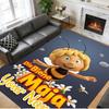 Crystal Velvet Rug Custom Name Text, Soft Non Slip Floor Mat Home DecorDie Biene Maja