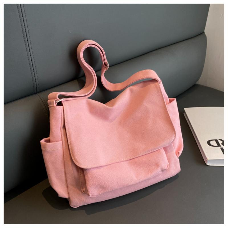 Простая и однотонная универсальная сумка через плечо, парусная сумка на одно плечо, мужская и женская сумка почтальона