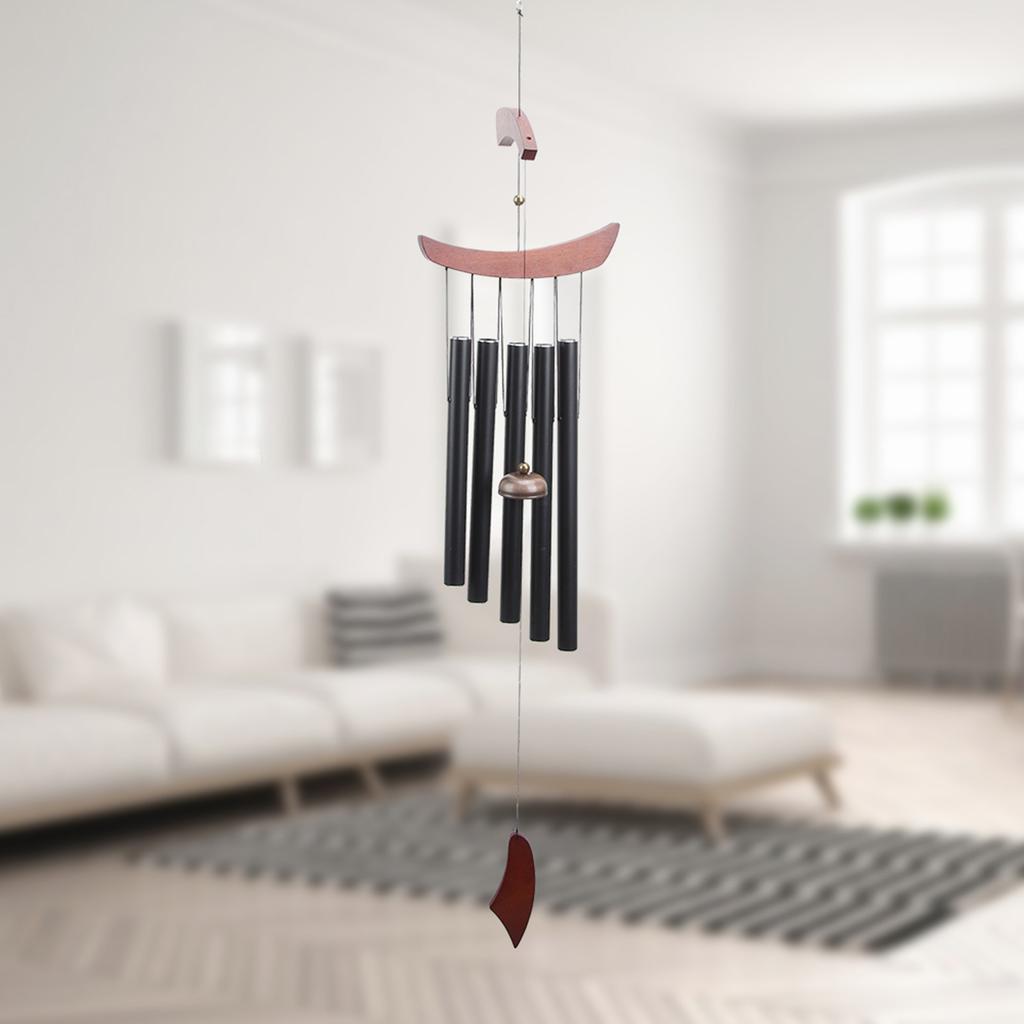5 Tubes Metal Hanging Wind Chimes for Home Room Outdoor Yard Garden Decoration