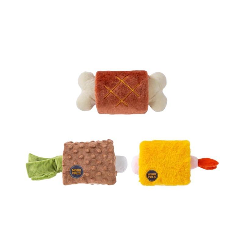Interactive Plush Dog Toy With Treat Dispensing Function Medium To Large Dogs - Scented Chew Mental Stimulation