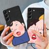 Забавный Милый Дизайн Девочка Мальчик Чехол для Телефона для Samsung Galaxy S24 Ultra S21 5G S22 Plus S23 Ultra S21 FE S20 S23 FE S21 Силиконовый
