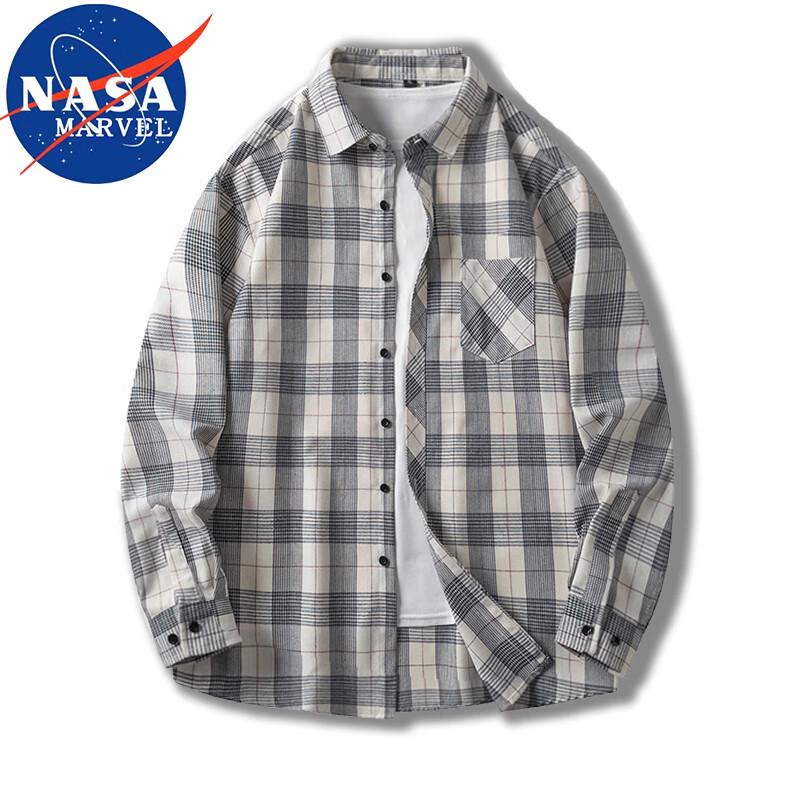 NASA MARVEL Men's Relaxed Fit Long Sleeve Shirt