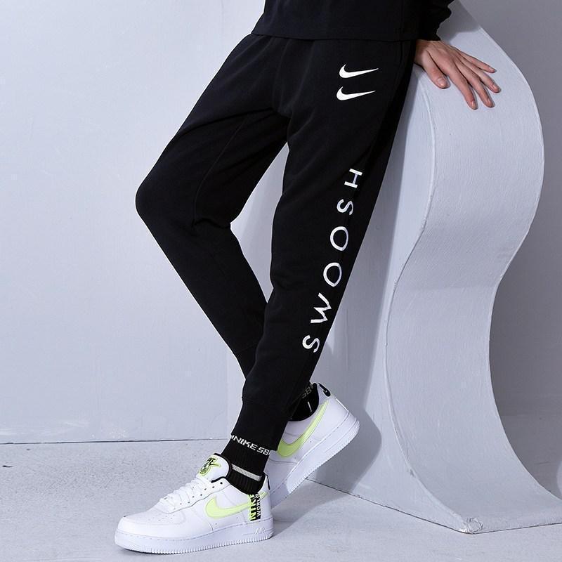 Nike Спортивный костюм Swoosh Логотип Брюки Мужские Черный Мужские CU3932-010