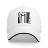 Бейсболка с принтом букв Smile Art, будьте улыбчивы, для активного отдыха на улице, горячая распродажа, кепка тракер, унисекс, для взрослых, с посадкой, ретро-дизайн, бейсболки