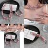 Elegant Pink Double Layer Bead Bracelet For Women Perfect For Gift Giving And Style