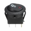 5x 12V 20A Автомобиль Лодка Круглая точка Красный светодиодный противотуманный фонарь Кулисный переключатель вкл./выкл.