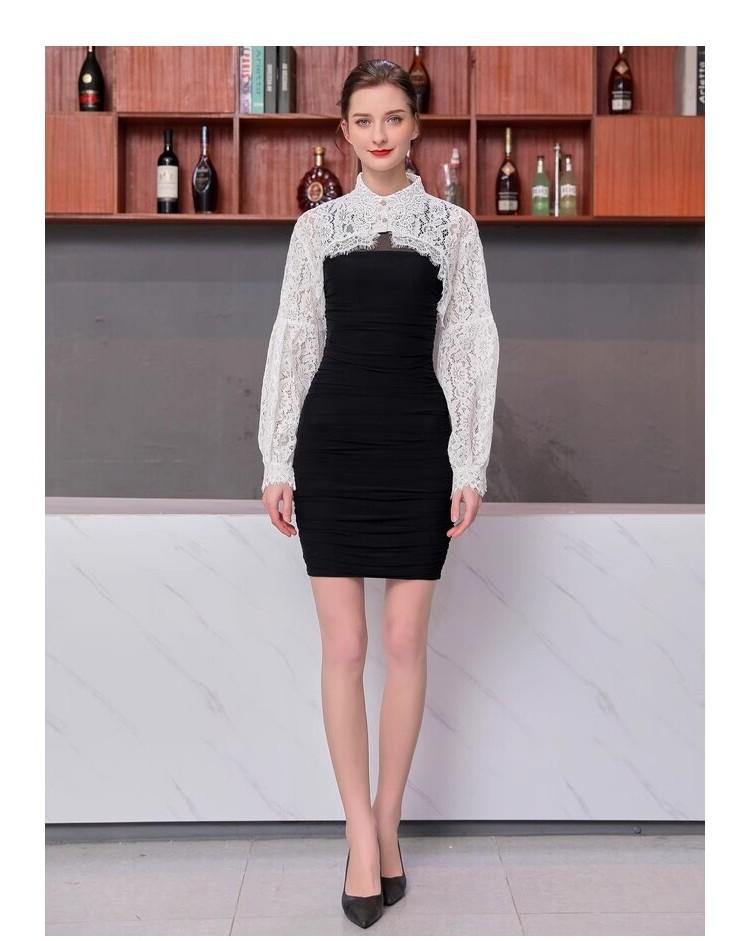 French Retro Fairy Lantern Sleeve Lace Shawl - Women's Summer Sun Protection Outerwear