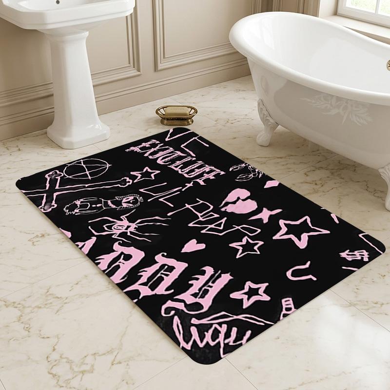 Gothic Symbols Living Room Nonslip Area Rug Soft Carpet For Bedroom Game Playroom Sofa Office Home Decor Doormat Christmas Gift C9302753