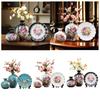 3Pcs Ceramic Vases Stylish Ornaments Wedding Decorations Lightweight Flower Arrangement Display for Bedroom Cabinet Balcony