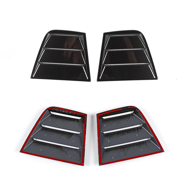 For Dodge Charger 2011 2012 - Rear Window Louver Shutter Cover Side Vent Trim Windshield Decoration Cover Car Accessories