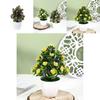 Fake Hibiscus Flower 25pcs Round Small Potted Plants For Coffee Table Ornaments And Scene Decoration