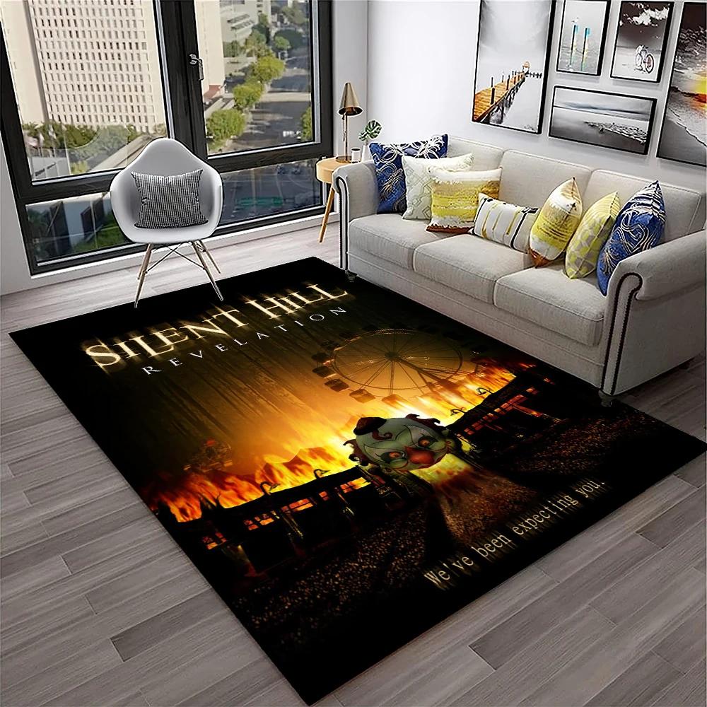 3D Ковер-ковер для игры в фильм ужасов Silent Hill для дома, гостиной, спальни, дивана, игровой комнаты, придверный коврик, декор, ковер для зонирования, нескользящий коврик для пола