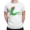 Мужская футболка Hoppers Tom Lizard с забавной позой крика Хлопковая одежда Потрясающие футболки с коротким рукавом и круглым вырезом Вечеринки Футболки