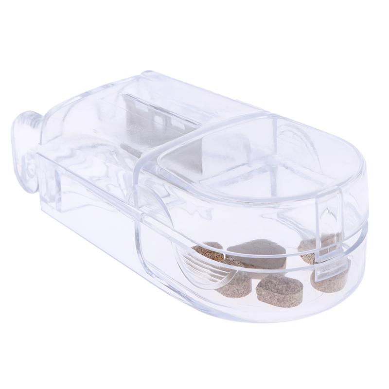 1 Pcs Pill Cutter Splitter Half Storage Compartment Box Medicine Tablet Holder