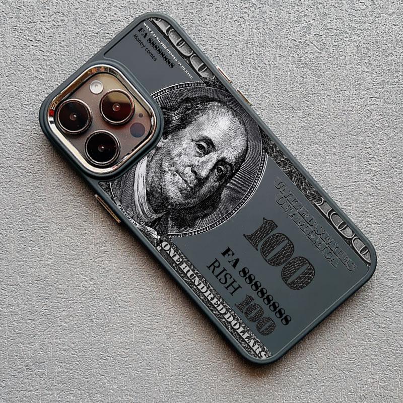 Силиконовый чехол для телефона с изображением долларовой купюры для iPhone 13 12 11 Pro Max 16 15 14 Pro Max Plus XR XS X 7 8 Plus SE2 Ударопрочные чехлы