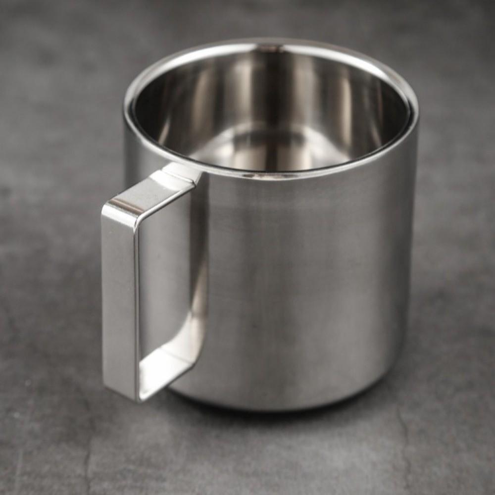 Портативный набор кофейных кружек из нержавеющей стали 180/200/280 мл, с двойными стенками, термостойкая, с гладкой поверхностью, кружка для эспрессо, идея для подарка