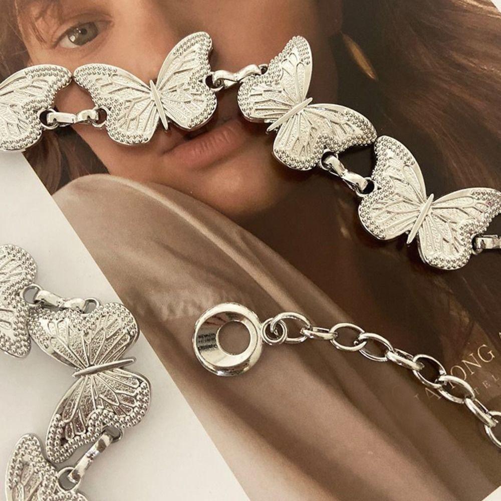 Винтажный пояс Регулируемый корпус Одежда Аксессуары Новый ремень-цепочка для женщин