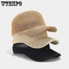 Spring/Summer Women's Grass Breathable Baseball Hat Solid Color Adjustable Sunscreen Duck Tongue Hat