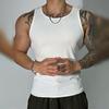 Мужской жилет без рукавов, приталенный, однотонный, мягкий, эластичный, с круглым вырезом, впитывающий пот, быстросохнущий