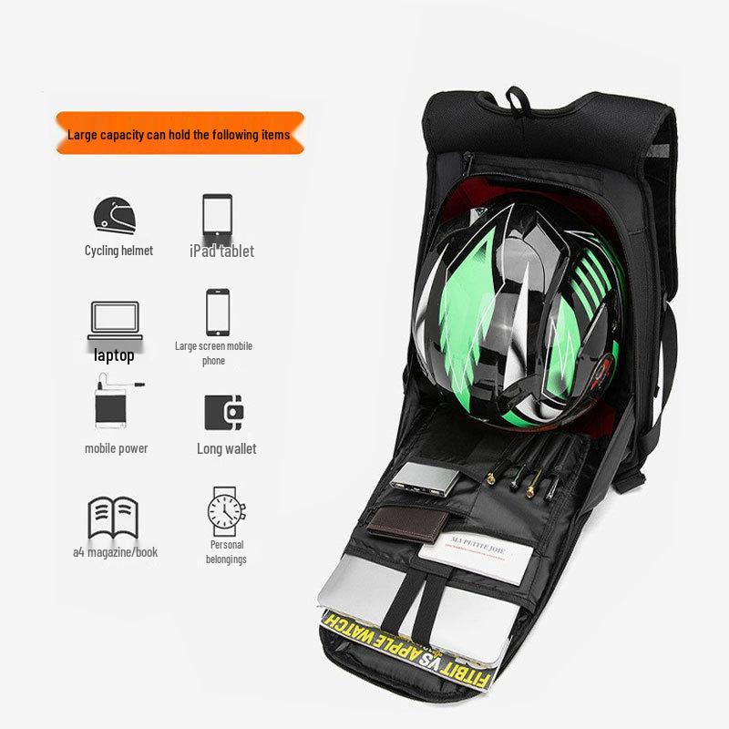Рюкзак для мотоциклетного шлема, Водонепроницаемая сумка для езды с жестким корпусом, Стиль KTM