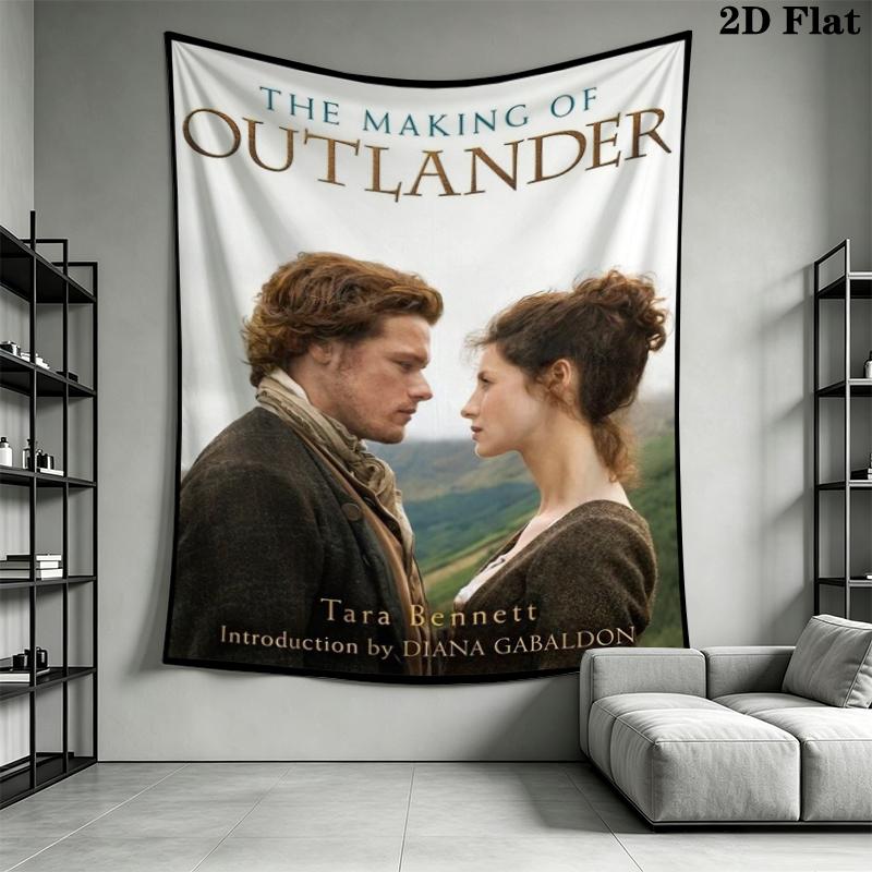 Vibrant Outlander Wall Tapestry Aesthetic Wall Hanging Printed Fabric Blanket Decorative Tapestries for Bedroom Living Room Home Decor