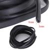 6M Black Moulding Car Door Trim Strip Protector Scratch Edge Rubber Guard Cover