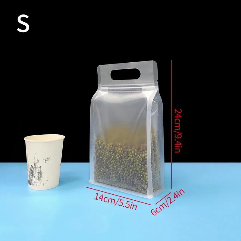 Ziplock Saran Wrap Plastic Bags Reusable PEVA Food Packaging Leakproof Fresh Shut Bags Stand Up Fresh Bag Kitchen Stoeage