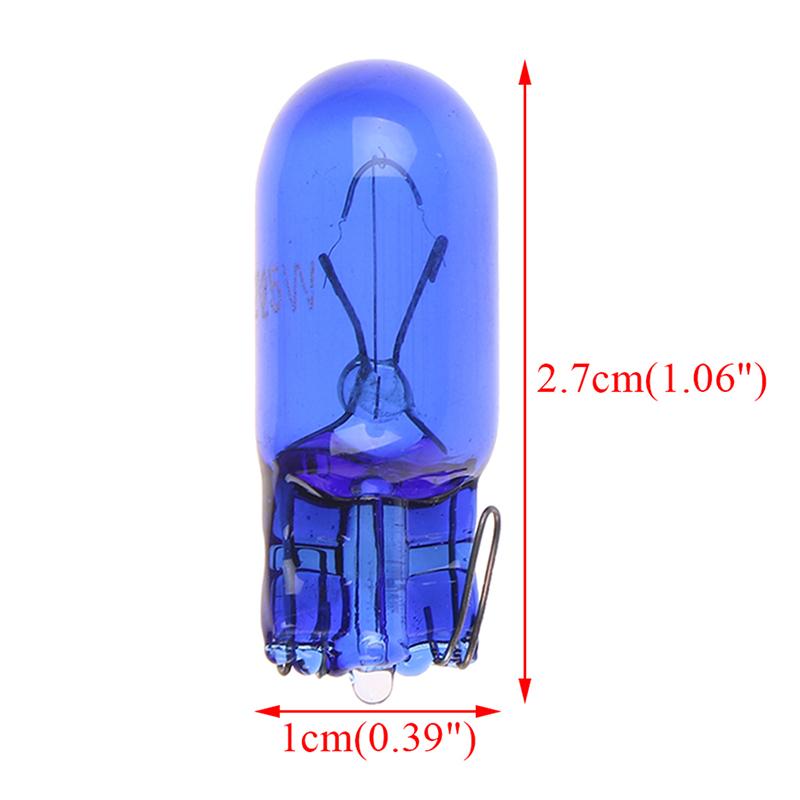 10Pcs T10 W5W 168 Halogen Car Bulbs 12V 5W 6000K Xenon White Instrument Light Reading Light Clearance Signal Lamp Bulbs 7