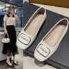 Fashion 2024 Women's Shoes Summer Multi-Colored Flat Shoes Fashion Simple Style Soft Sole Comfortable Work Shoes