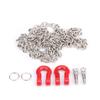 1:10 Scale Metal Alloy Chain & Tow Shackles for RC Crawler SCX10 D90 Truck Accessory