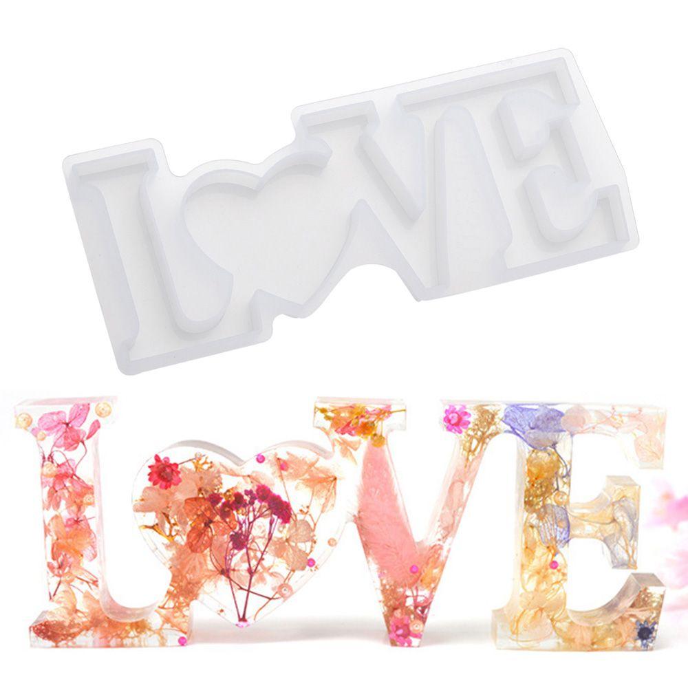 Ручная работа литье эпоксидной смолы кристалл клеевые формы ювелирные инструменты для изготовления букв смоляные формы силиконовые формы
