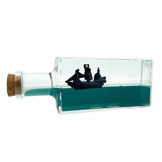 Жидкое украшение для круизного корабля, не тонущая пиратская лодка, дрейфующая бутылка, настольное украшение для детей и взрослых, подарок на Рождество и день рождения