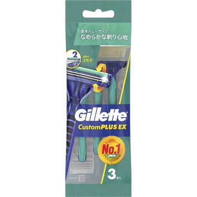Gillette Custom Plus Custom Plus EX одноразовые встряхивающие 3 шт.. Мужские одноразовые бритвы для мужчин