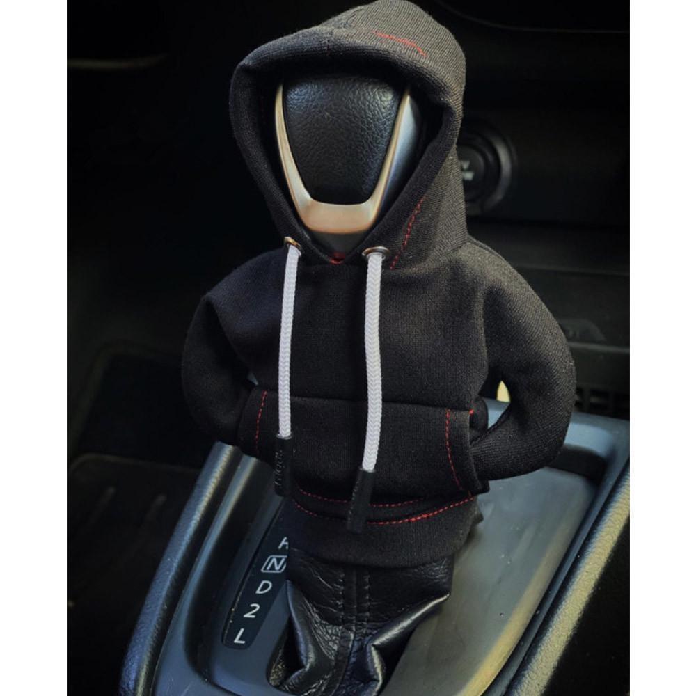 1 шт. толстовка с капюшоном для автомобиля, чехол для переключения передач, модная толстовка с капюшоном для автомобиля, крышка для ручки переключения передач, толстовка с ручной ручкой, чехол для рычага переключения передач