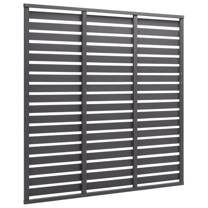 VidaXL Panneau de Clôture Ombrage de Patio Store Pare-vent Ecran Cloison Panneau de Clôture de Jardin Extérieur WPC 180x180 318110