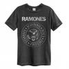 Усиленная Классическая Унисекс Взрослая Футболка Ramones с Печатью Барана