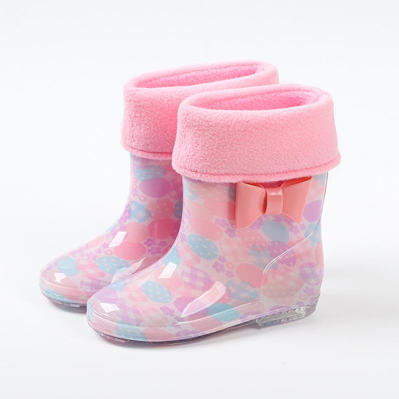 Star-Chasing Children's Floral Rain Boots for Boys and Girls - Princess Water Shoes