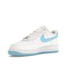 Nike Air Force 1 07 Белые мужские кроссовки Aquarius Blue FQ4296-100