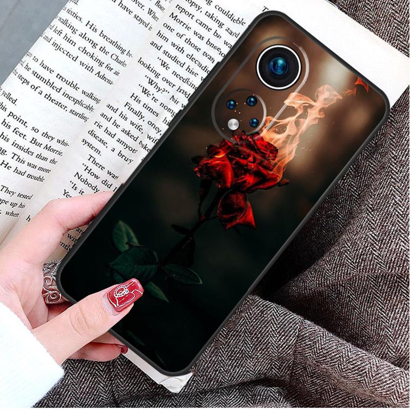 Чехол-цветок Красная Роза для Honor Magic 8 5 6 7 Lite Honor 200 400 Pro 50 70 90 X9d X9b X9c X9a X8c X8b Win RT