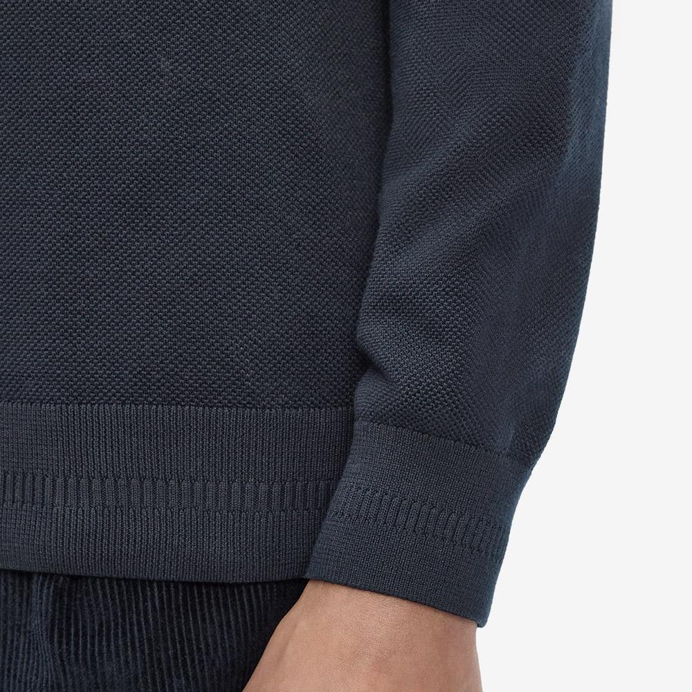 Fred Perry [Острый] Вязаный джемпер с пике-стежком - Темно-синий Afpm2531309-608