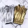 25-30Cm Brush Gold Silver Purple Tail Cloth Edge Clothing Accessories Pendant Diy Material Chicken Feather Cloth With Stage