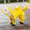 Waterproof Full-Body Raincoat With Leg Coverage Leash Hole Small Dogs Like Bichon Teddy
