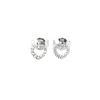 Pandora 290528Cz Open Heart Stud Earrings