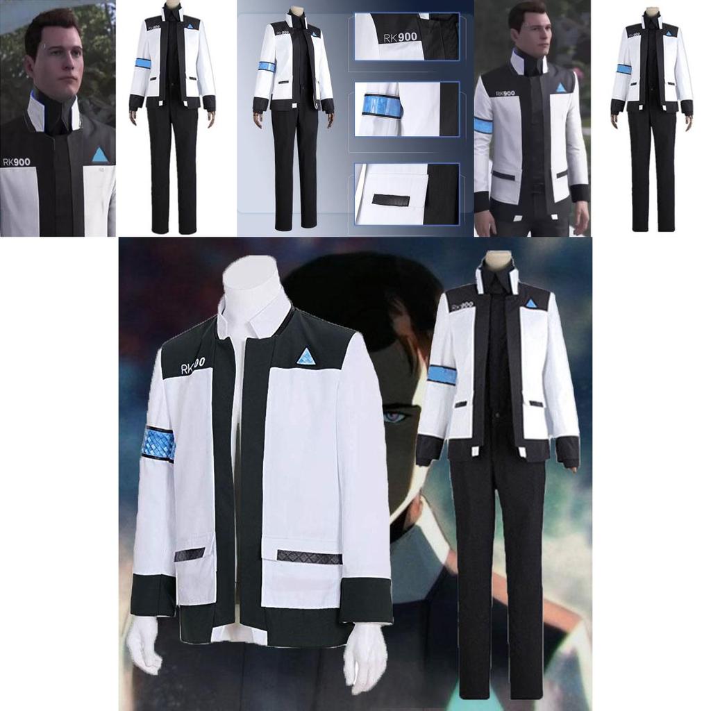 Роскошные куртки Detroit Become Human Connor Rk900, униформа, костюм для косплея, полный комплект, идеально подходит для Хэллоуина и вечеринок